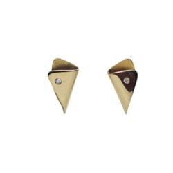 Pendientes de oro amarillo y diamantes