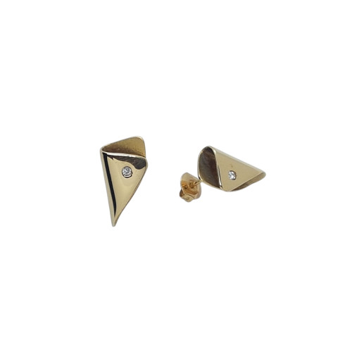 Pendientes de oro amarillo y diamantes