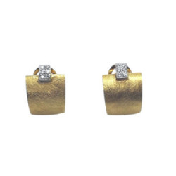 Pendientes de oro amarillo y diamantes