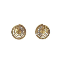 Pendientes de oro amarillo y diamantes