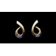 Pendientes de oro amarillo y diamantes