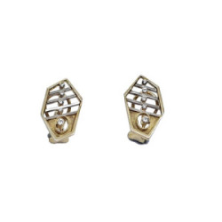 Pendientes de oro amarillo y diamantes