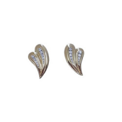 Pendientes de oro amarillo y diamantes
