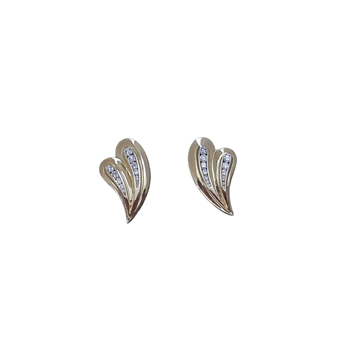 Pendientes de oro amarillo y diamantes