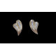 Pendientes de oro amarillo y diamantes
