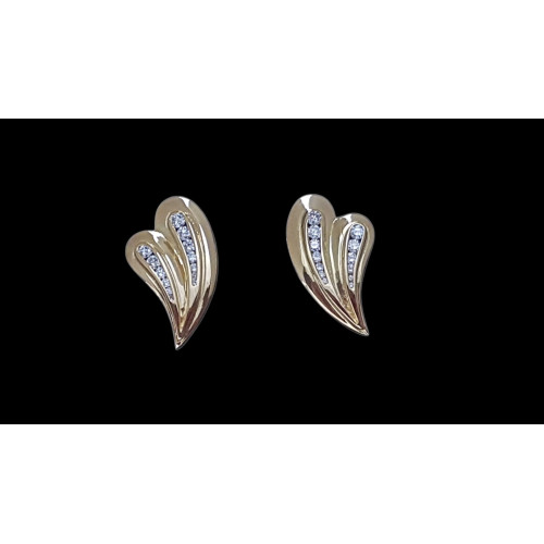 Pendientes de oro amarillo y diamantes