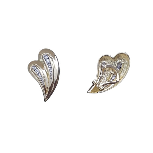 Pendientes de oro amarillo y diamantes