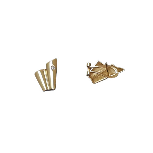 Pendientes de oro amarillo y diamantes