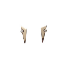 Pendientes de oro amarillo y diamantes