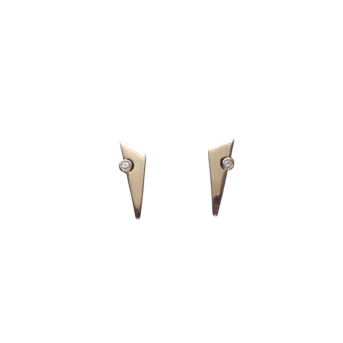 Pendientes de oro amarillo y diamantes