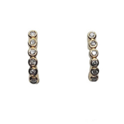 Pendientes de oro amarillo y diamantes
