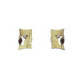 Pendientes de oro amarillo con diamantes y granates