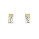 Pendientes de oro amarillo y oro blanco con diamantes