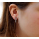 Pendientes de plata con diamantes