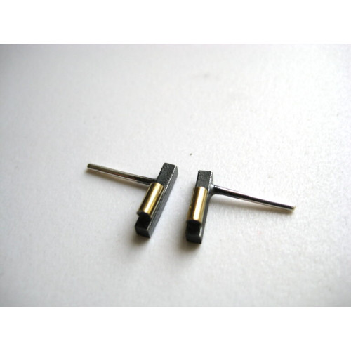 Pendientes de plata y oro