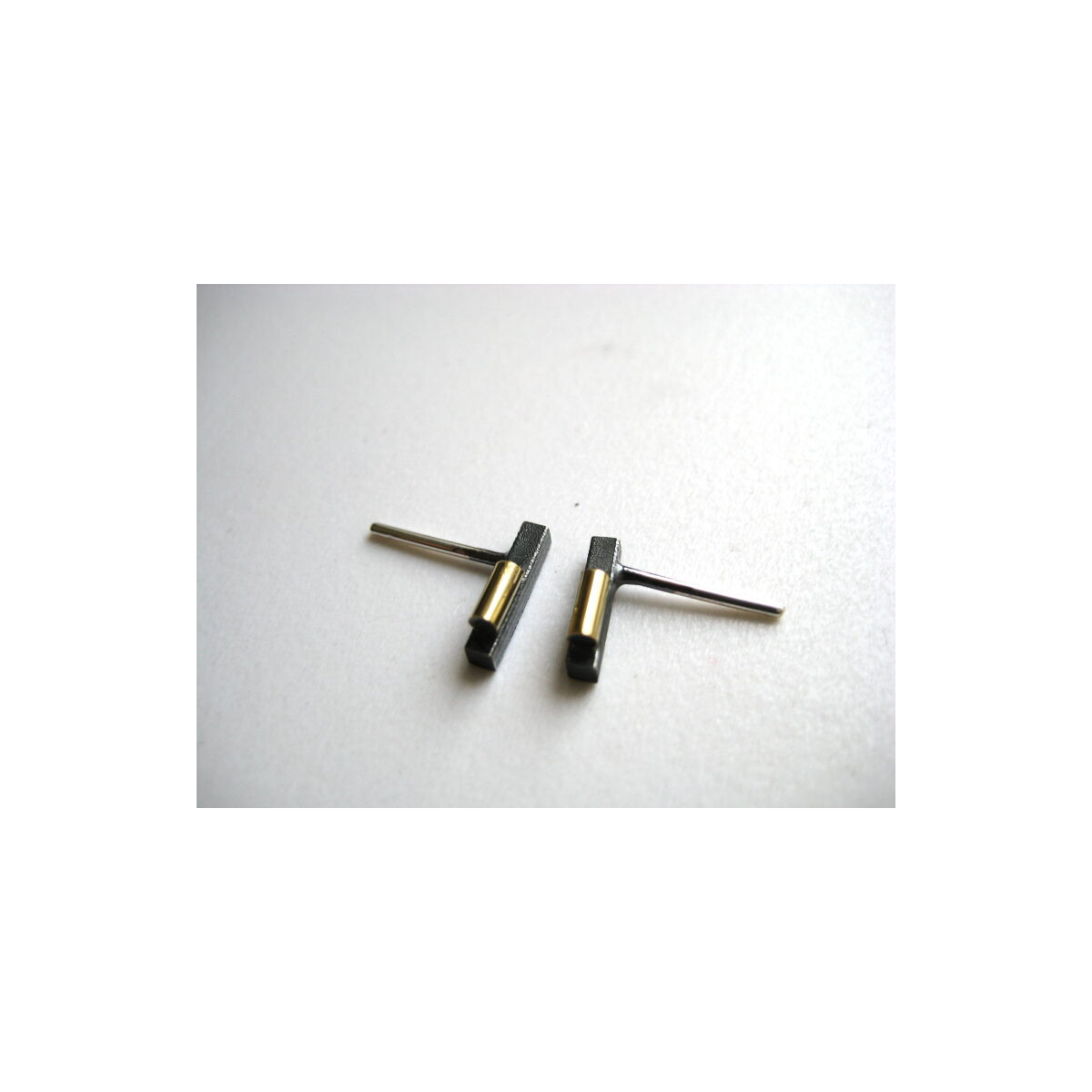 Pendientes de plata y oro