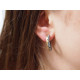 Pendientes de plata y oro