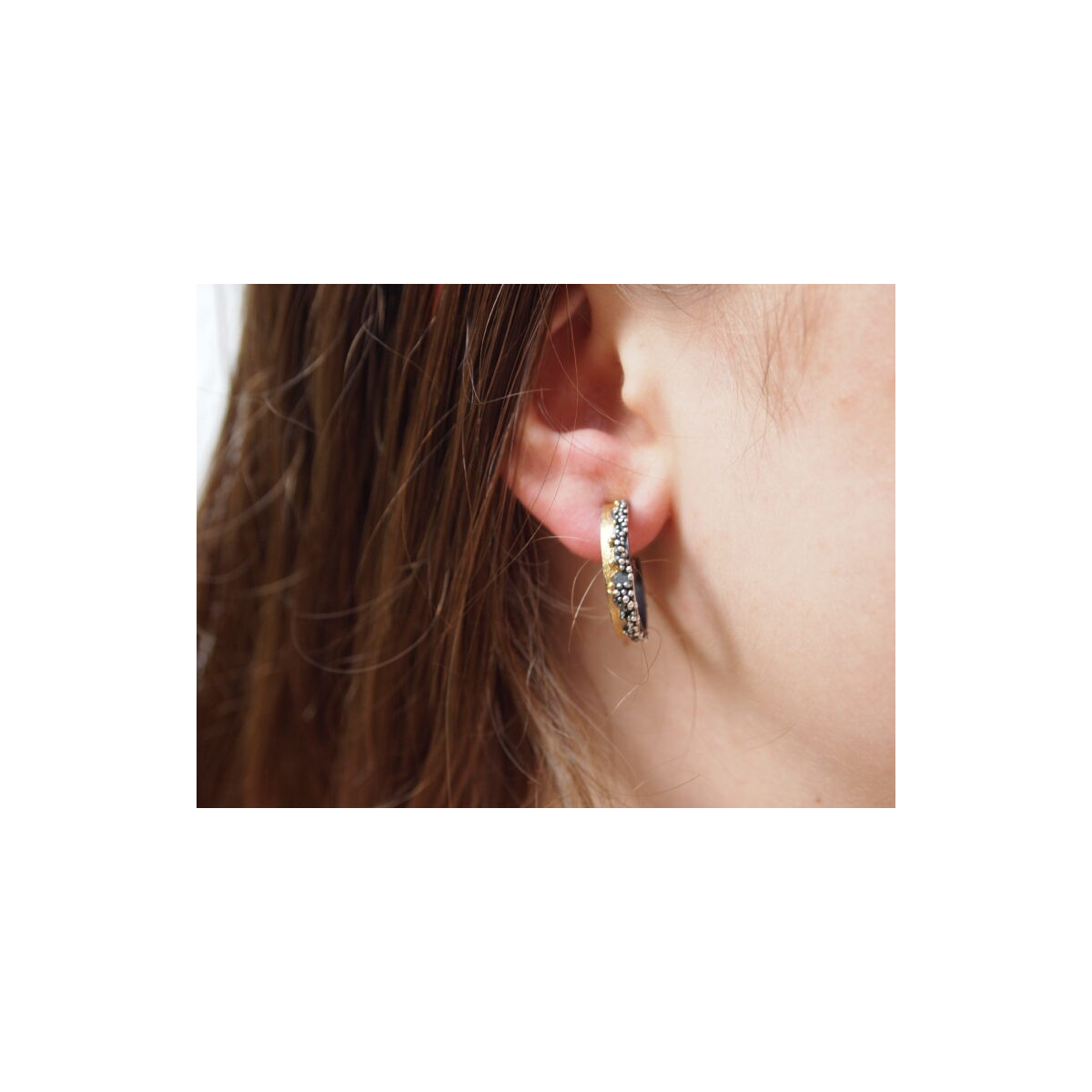 Pendientes de plata y oro