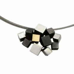 Gargantilla de plata y oro