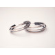 Pendientes de plata en forma de aros Pendientes de plata en forma de aros