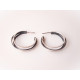 Pendientes de plata en forma de aros Pendientes de plata en forma de aros