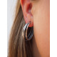 Pendientes de plata en forma de aros Pendientes de plata en forma de aros