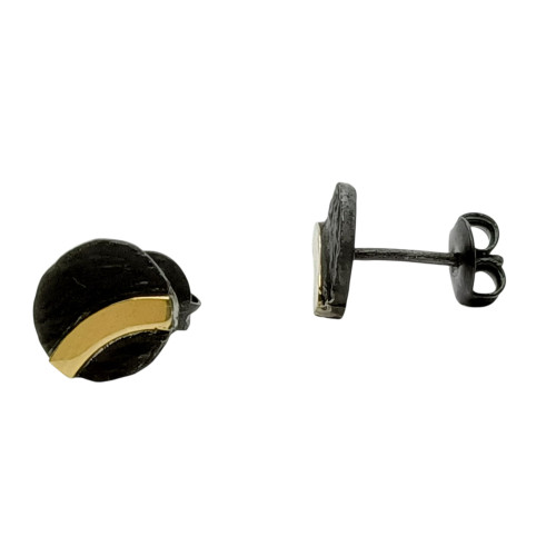Pendientes de plata y oro Pendientes de plata y oro