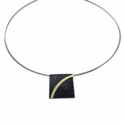 Gargantilla de plata y oro