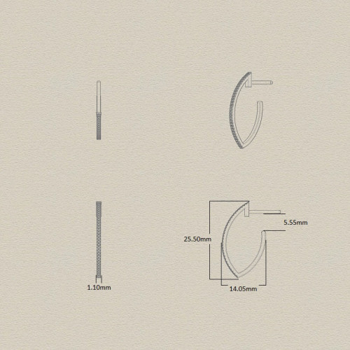Pendientes de oro amarillo y diamantes