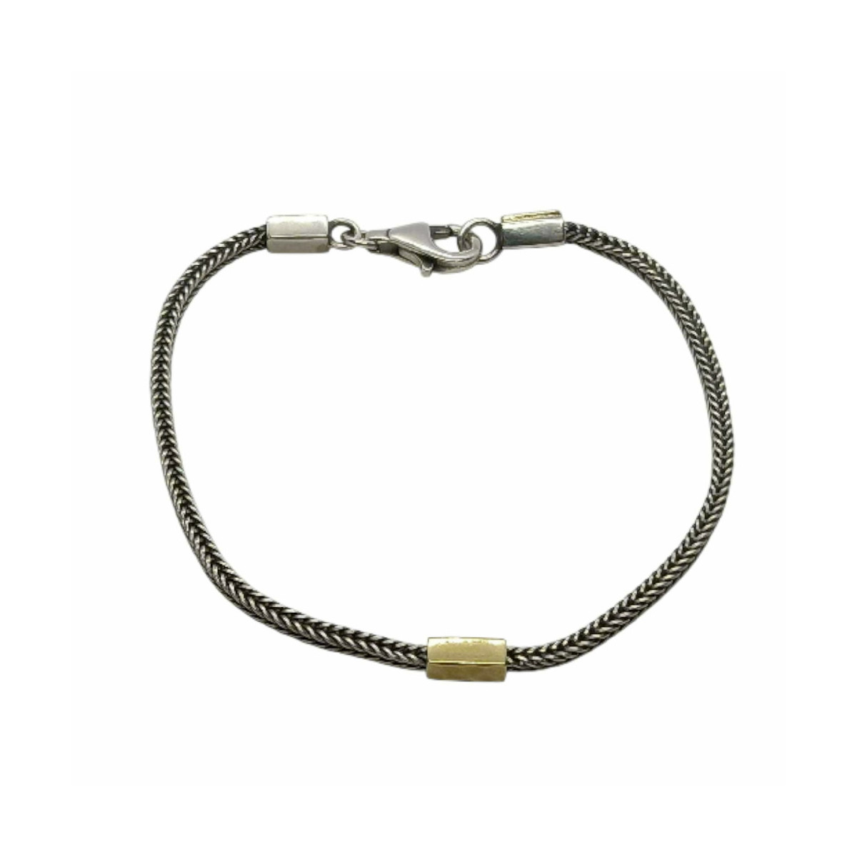 Pulsera de plata y oro