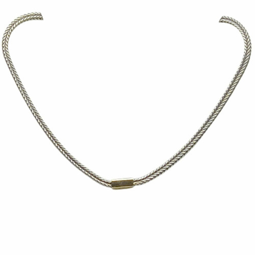 Gargantilla de plata y oro