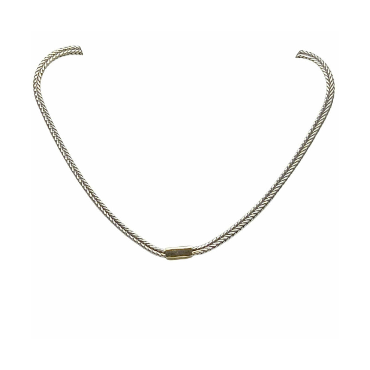 Gargantilla de plata y oro