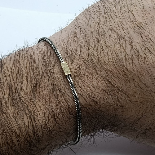 Pulsera de plata y oro