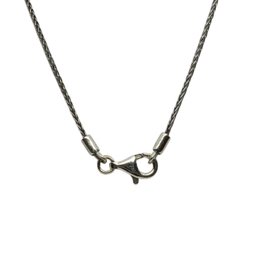 Gargantilla de plata y oro con peridoto