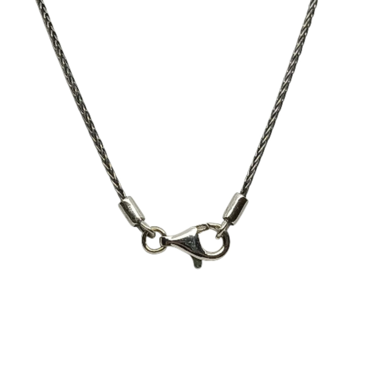 Gargantilla de plata y oro con peridoto