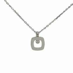 Gargantilla de oro blanco y diamante