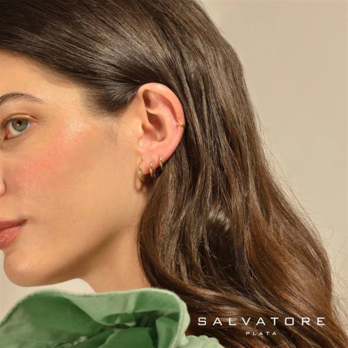 Pendientes de plata aro redondo