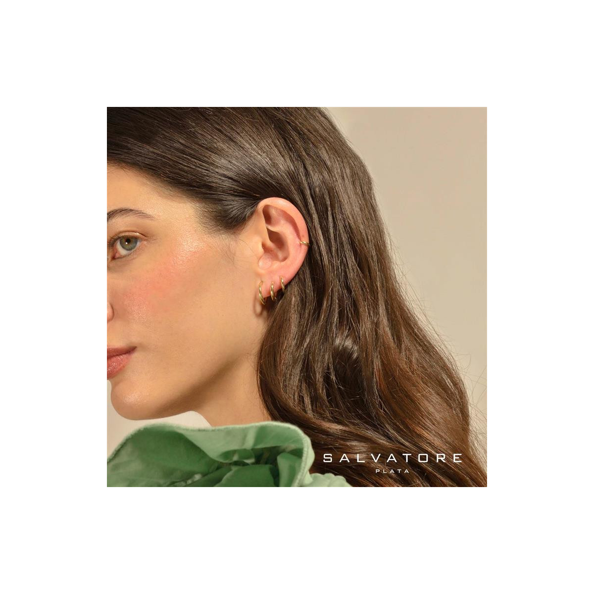 Pendientes de plata aro redondo