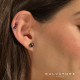 Pendientes de plata con circonita negra Pendientes de plata con circonita negra
