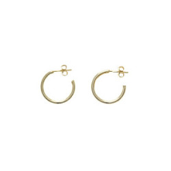 Pendientes de plata chapada, estilo aros