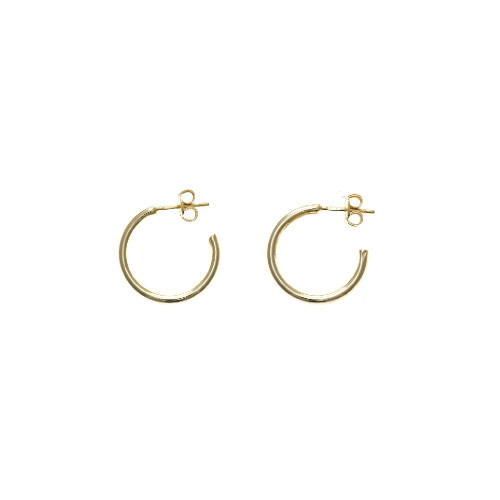 Pendientes de plata chapada, estilo aros