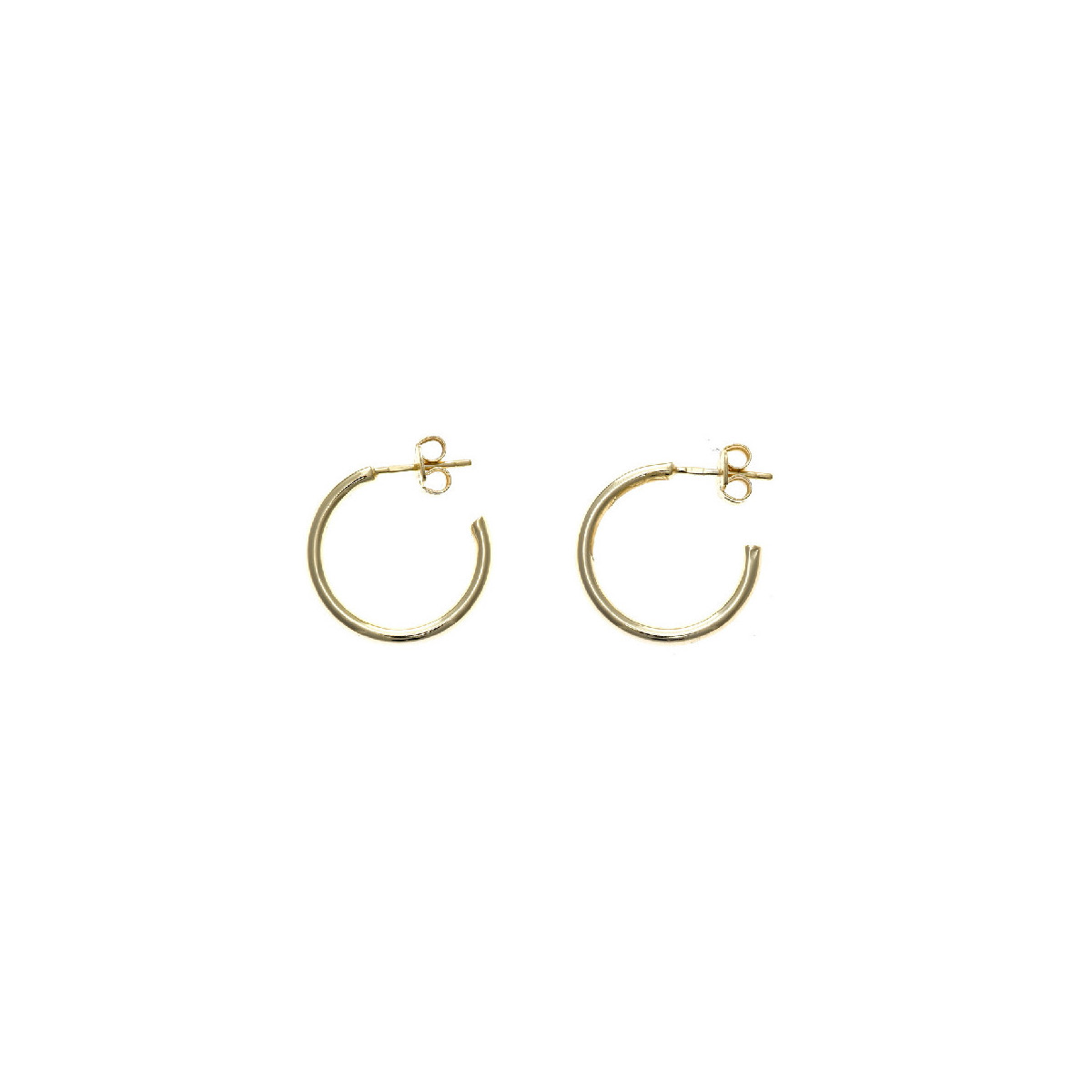 Pendientes de plata chapada, estilo aros