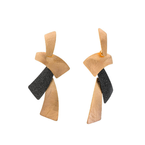 PENDIENTES LARGOS DE PLATA CHAPADA