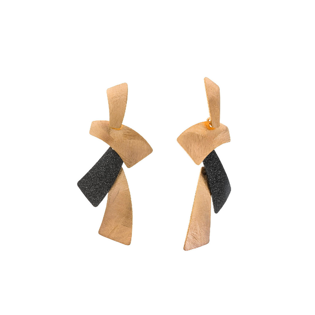 PENDIENTES LARGOS DE PLATA CHAPADA