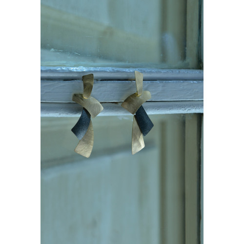 PENDIENTES LARGOS DE PLATA CHAPADA