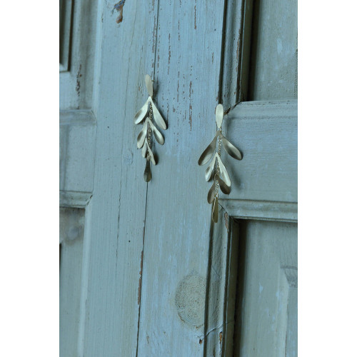 PENDIENTES LARGOS DE PLATA CHAPADA