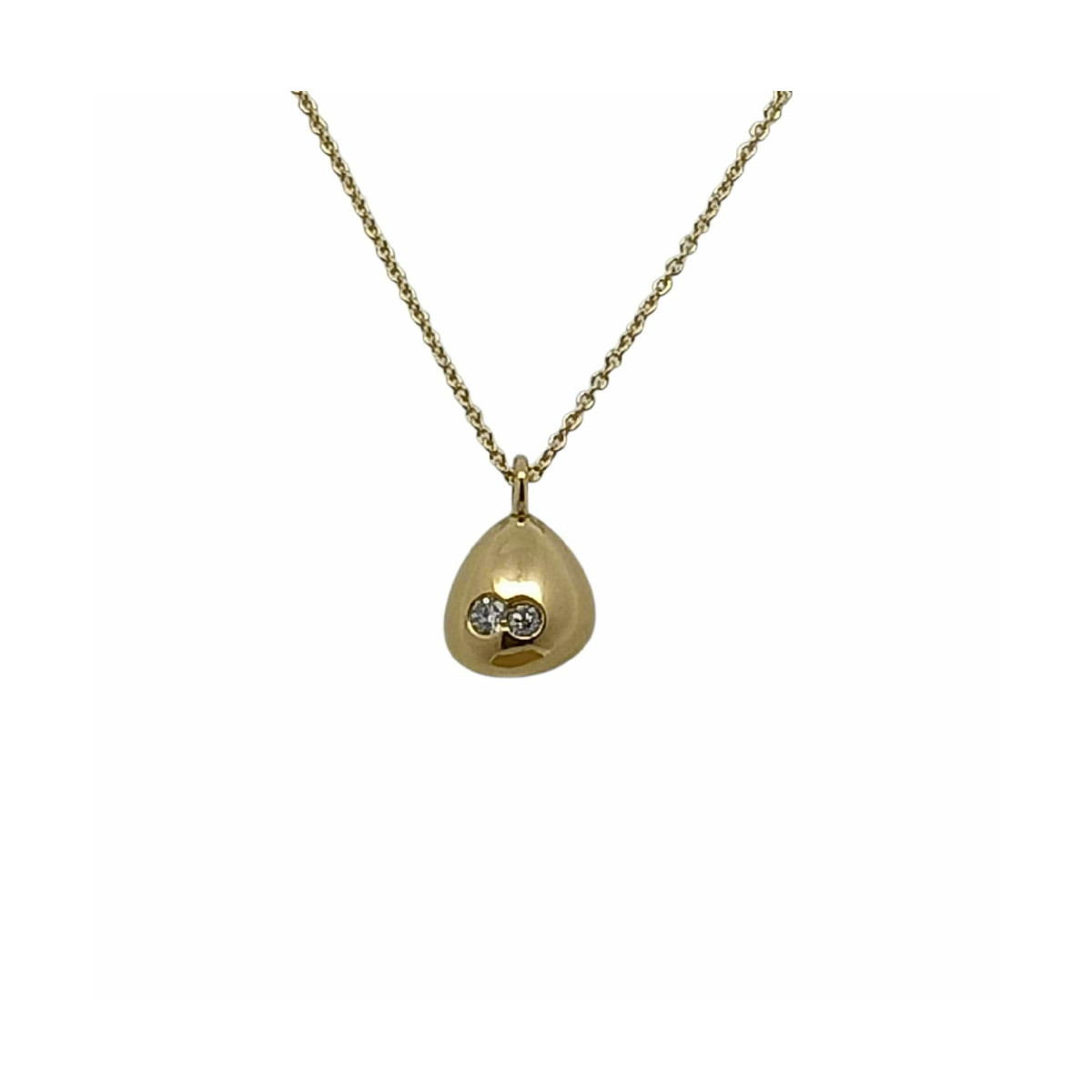 Gargantilla de oro amarillo y diamantes