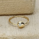 Anillo de oro amarillo con diamantes