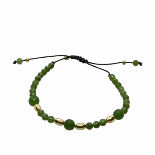 Pulsera de jade y oro amarillo