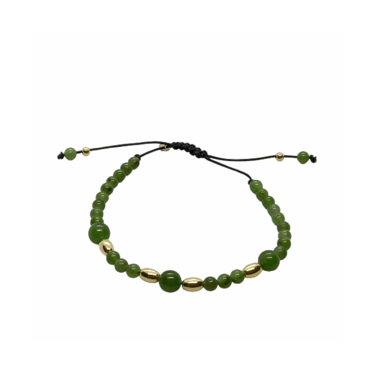 Pulsera de jade y oro amarillo